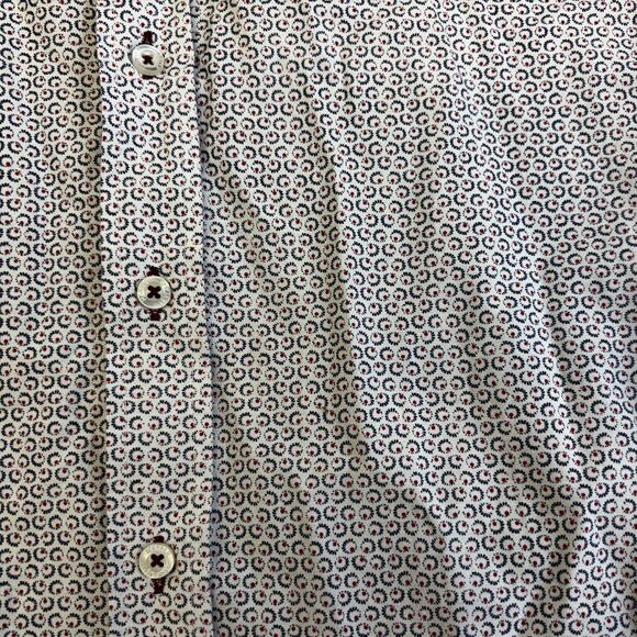 Harper Leyland Button Down Shirt Mens Large Casual London Paisley Print Preppy - Picture 4 of 8